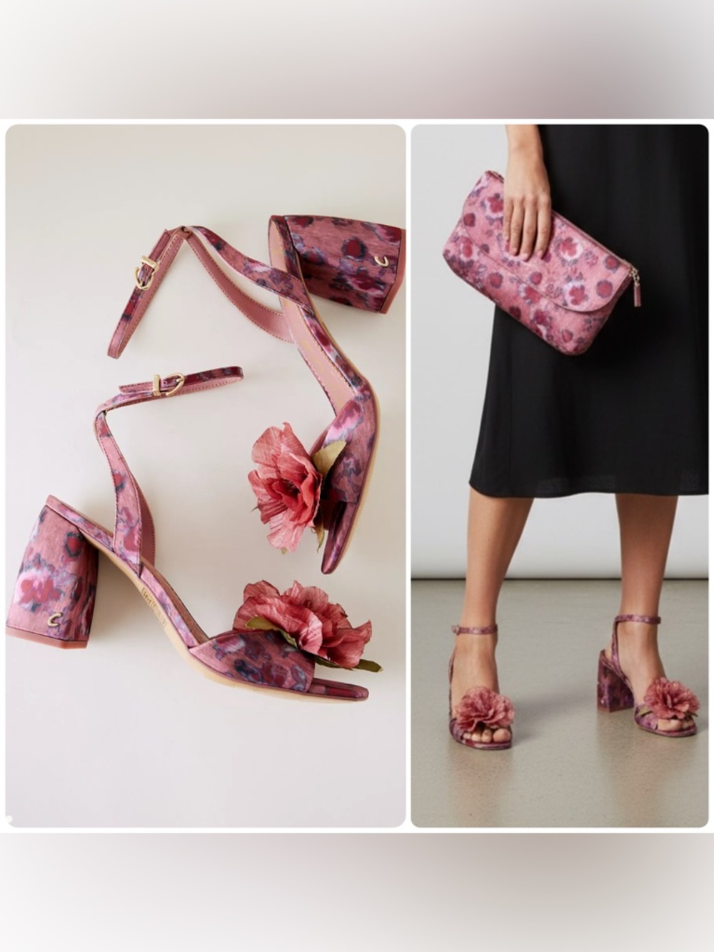 Circus by Sam Edelman Aria Floral Ankle Strap Block Heel Sandals Shoes NWOB $129